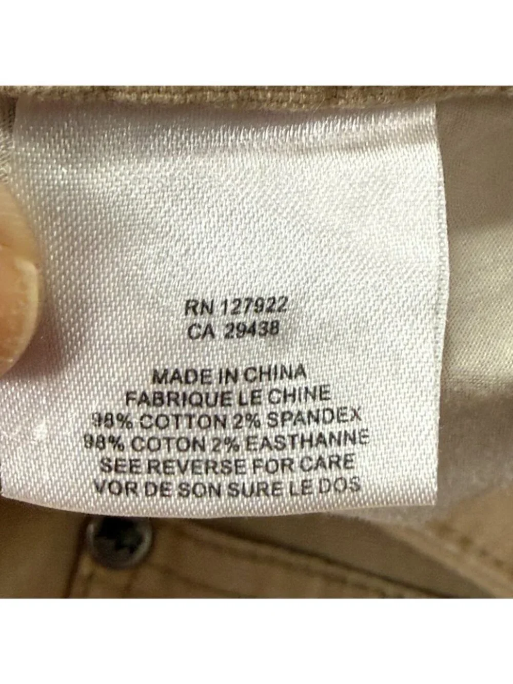 Mountain Khakis 5-Pocket Pants Men 38 x 30 Beige Stretch Classic
